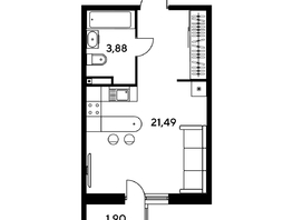 Продается Студия ЖК Малина Парк, дом 1, 27.23  м², 4760000 рублей