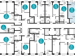 Продается 1-комнатная квартира ЖК 1799, литера 2.1, 43.85  м², 9835555 рублей