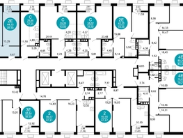 Продается 2-комнатная квартира ЖК 1799, литера 2.1, 45.5 м², 10205650 рублей