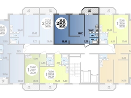 Продается 2-комнатная квартира ЖК Суворовский, литера 23, 55.53  м², 7346619 рублей