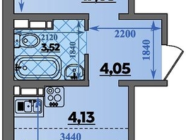 Продается 2-комнатная квартира ЖК Суворовский, литера 23, 43.04 м², 5595568 рублей