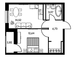 Продается 2-комнатная квартира ЖК Культура, дом 2, 40.84  м², 6770000 рублей
