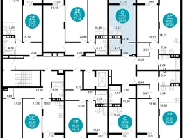 Продается 1-комнатная квартира ЖК 1799, литера 2.1, 28.95 м², 7318560 рублей