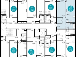 Продается 2-комнатная квартира ЖК 1799, литера 2.1, 61.95 м², 11078895 рублей