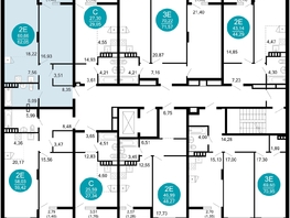 Продается 2-комнатная квартира ЖК 1799, литера 2.1, 62.05 м², 10591935 рублей