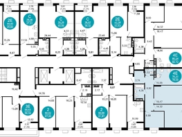 Продается 3-комнатная квартира ЖК 1799, литера 2.1, 78.08 м², 13804544 рублей