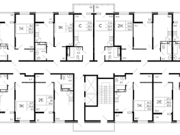 Продается 2-комнатная квартира ЖК Флора, литера 2.1, 43 м², 7525000 рублей