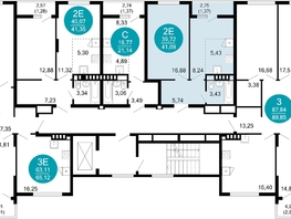 Продается 2-комнатная квартира ЖК 1799, литера 1.1, 41.09 м², 9548321 рублей