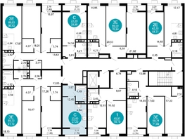 Продается 1-комнатная квартира ЖК 1799, литера 2.3, 27.2  м², 7236380 рублей