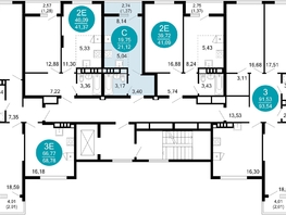 Продается 1-комнатная квартира ЖК 1799, литера 1.1, 21.12 м², 6037532 рублей