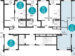 Продается 3-комнатная квартира ЖК 1799, литера 1.1, 89.85  м², 17710190 рублей