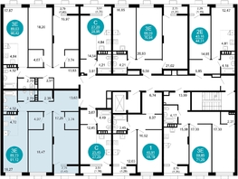 Продается 3-комнатная квартира ЖК 1799, литера 2.3, 91.12 м², 14012852 рублей