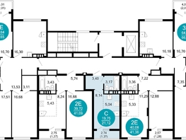 Продается 1-комнатная квартира ЖК 1799, литера 2.2, 21.12 м², 6351912 рублей