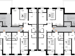 Продается 3-комнатная квартира ЖК Новый Судак, 1 этап, 85.14  м&sup2;, 16091460 рублей