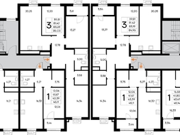 Продается 3-комнатная квартира ЖК Новый Судак, 1 этап, 84.96  м&sup2;, 16227360 рублей