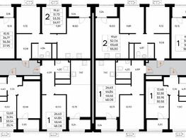 Продается 2-комнатная квартира ЖК Новый Судак, 1 этап, 51.46  м&sup2;, 10343460 рублей
