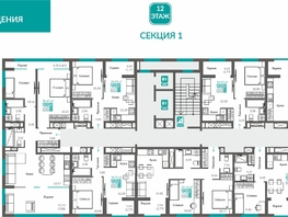 Продается 2-комнатная квартира ЖК Видный, 52.36  м&sup2;, 12985280 рублей