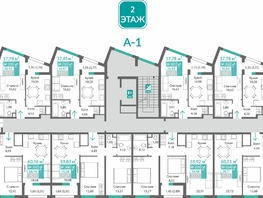Продается 2-комнатная квартира ЖК Барбарис, 64.5  м&sup2;, 9223500 рублей