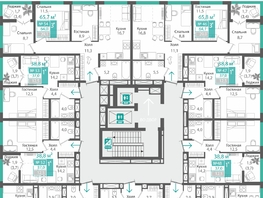 Продается 1-комнатная квартира ЖК Орион, 38.9  м&sup2;, 7030000 рублей