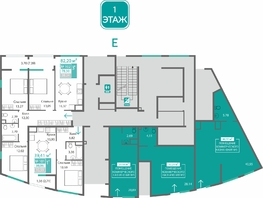 Продается 3-комнатная квартира ЖК Барбарис, 78.5  м&sup2;, 11390797 рублей