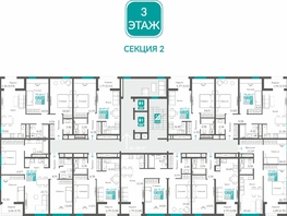 Продается 1-комнатная квартира ЖК Видный, 41.87  м&sup2;, 9376076 рублей