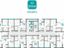Продается 2-комнатная квартира ЖК Видный, 52.41  м&sup2;, 11879289 рублей