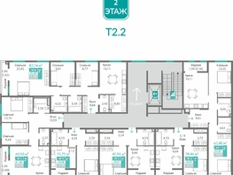 Продается 2-комнатная квартира ЖК Благо, 61.66  м&sup2;, 8994101 рублей