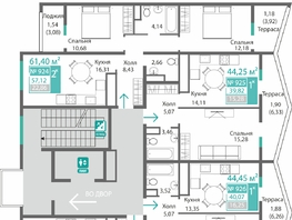 Продается 2-комнатная квартира ЖК Подсолнух, 57.12  м&sup2;, 9133602 рублей