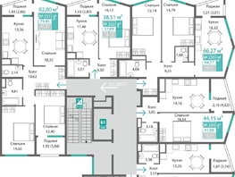Продается 2-комнатная квартира ЖК Подсолнух, 64.77  м&sup2;, 10353873 рублей
