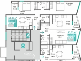 Продается 1-комнатная квартира ЖК Подсолнух, 44.07  м&sup2;, 7625873 рублей