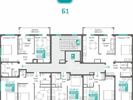 Продается 3-комнатная квартира ЖК Прополис, 72.43  м&sup2;, 10449505 рублей