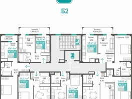 Продается 2-комнатная квартира ЖК Прополис, 50  м&sup2;, 7463380 рублей