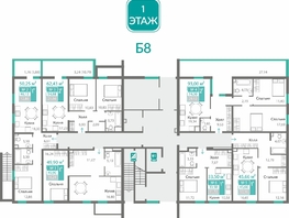 Продается 1-комнатная квартира ЖК Горизонты 2 , 45.66  м&sup2;, 7131249 рублей