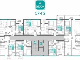 Продается 1-комнатная квартира ЖК Абрикос - 2, 42.55  м&sup2;, 7659000 рублей