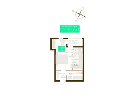 Продается Студия ЖК Молодежное, корп 1, 29.2  м&sup2;, 4672000 рублей