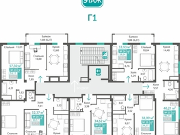 Продается 2-комнатная квартира ЖК Прополис, 50.17  м&sup2;, 7486916 рублей
