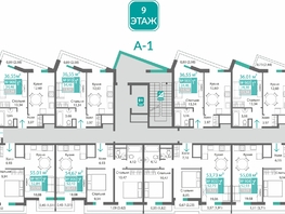 Продается 2-комнатная квартира ЖК Барбарис, 61.74  м&sup2;, 8828820 рублей