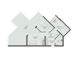 Продается Апартамент АК Тамерун, корп 2, 103.25  м&sup2;, 31269262 рублей