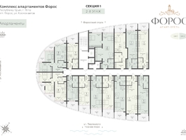 Продается Апартамент АО Форос, 42  м&sup2;, 18858000 рублей