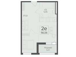 Продается 2-комнатная квартира ЖК Ботаника, сек 5-6, 56.56  м&sup2;, 19337864 рублей