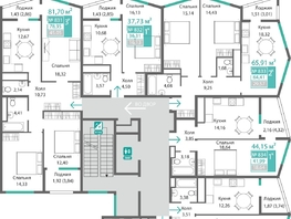 Продается 1-комнатная квартира ЖК Подсолнух, 43.71  м&sup2;, 7563578 рублей