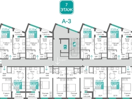 Продается 2-комнатная квартира ЖК Подсолнух, 58  м&sup2;, 9258656 рублей