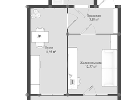 Продается 1-комнатная квартира ЖК Образцово, дома 9-10, 35.32  м&sup2;, 5080000 рублей