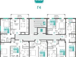 Продается 2-комнатная квартира ЖК Прополис, 53.11  м&sup2;, 7090206 рублей