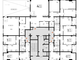 Продается 1-комнатная квартира ЖК Поэма, 45.1  м&sup2;, 9225600 рублей