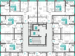 Продается 2-комнатная квартира ЖК Орион, 60.1  м&sup2;, 8846720 рублей