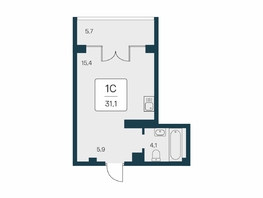 Продается Студия ЖК Вилла Маяк, дом 2, 31.1  м&sup2;, 11510000 рублей