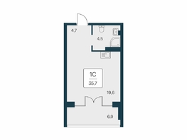 Продается Студия ЖК Вилла Маяк, дом 3, 35.7  м&sup2;, 10259500 рублей