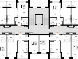 Продается 1-комнатная квартира ЖК Утёсов, 47.4  м&sup2;, 8769000 рублей