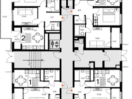 Продается 2-комнатная квартира ЖК Листория, этап 3, 67.66  м&sup2;, 10825600 рублей